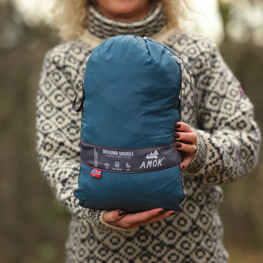 Amok Draumr Double Hängmatta / Blue