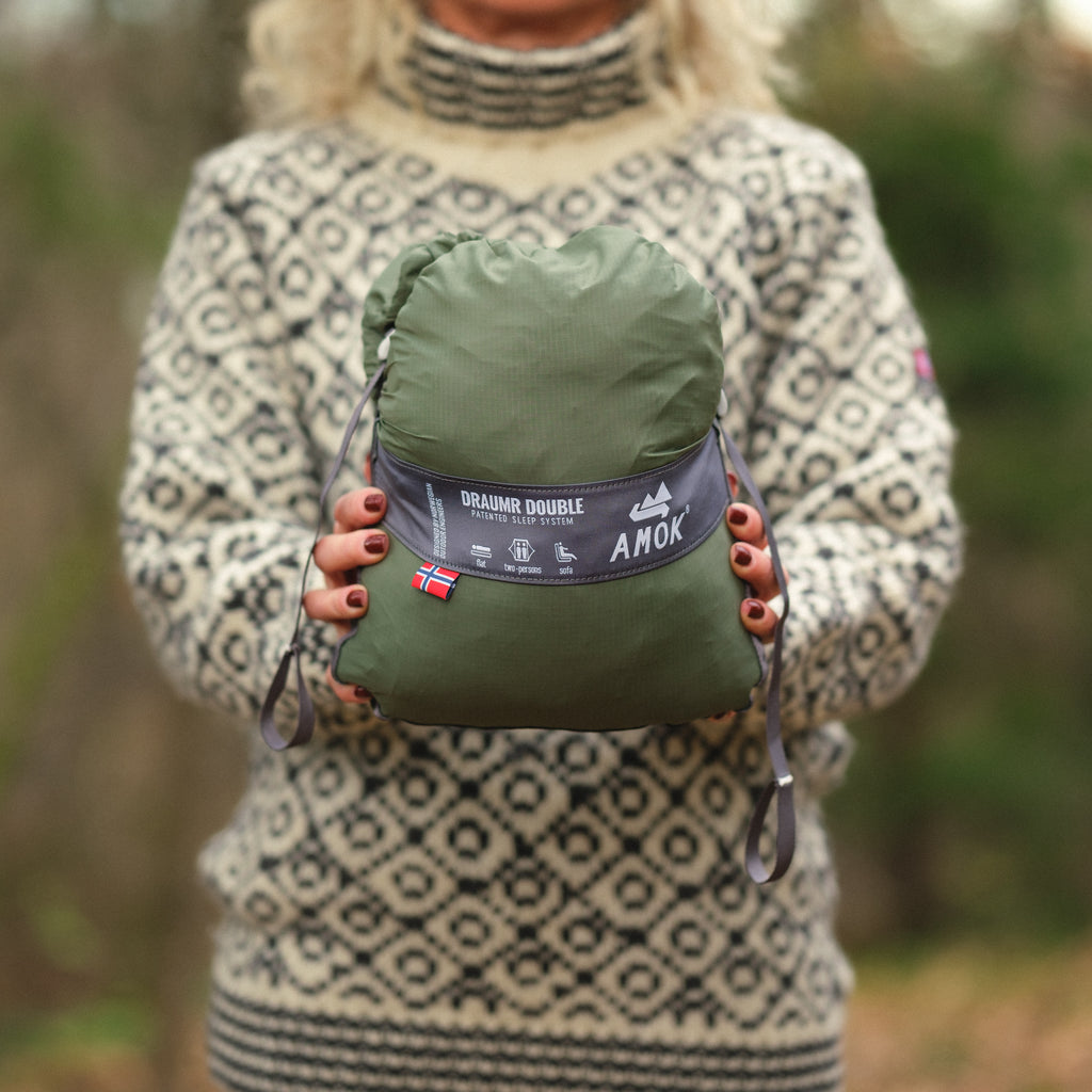 Amok Draumr Double Hängmatta / Green